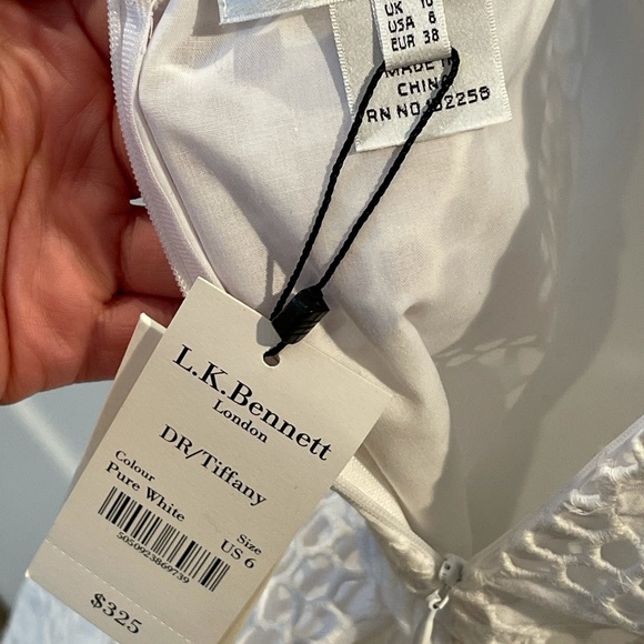 L.K. Bennett DR/Tiffany Dress white - Picture 10 of 10
